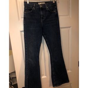 TOPSHOP Jamie Flare Jeans- topshop Moto size 28